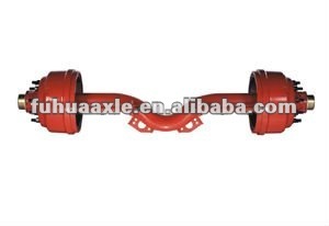 truck and trailer drop center axle