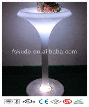 Battery lighted bar table Plastic lighted Classic LED Glowing bar table stands