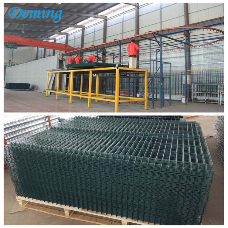 PVC coated welded 3d curved wire mesh fence