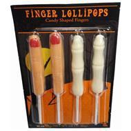 Horrible skeleton Halloween finger lollipop candy