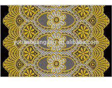 High quality luxury noble golden lace plastic lace table cloth/dinner mat