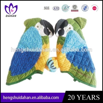 cute oven mitts with bird