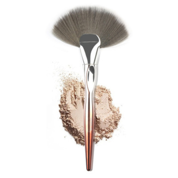 Single Fan Brush Puder Rouge Foundation Brush OEM