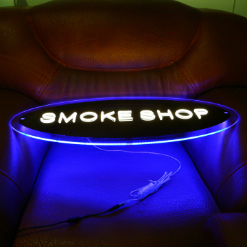 Luminous Backlit Acrylic Stainless Steel Neon Sign