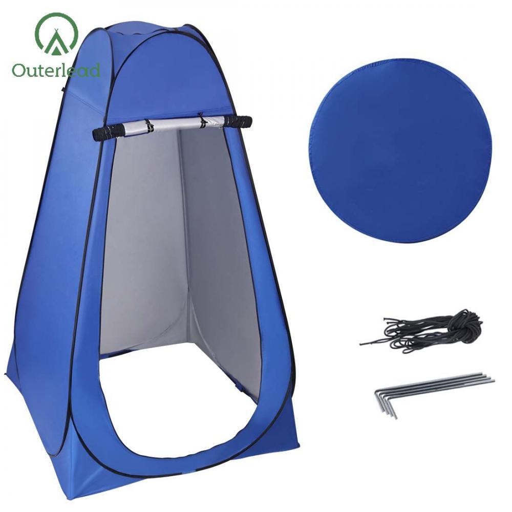 Outerlead Pop Up Camping Shower Tent Blue