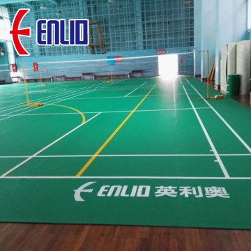 Certificazione BWF per pavimenti sportivi in ​​PVC da badminton Enlio