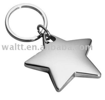 Five Pointed Star Metal Key chains