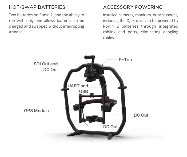 Hot Sale Original DJI Ronin 2 3 axis handheld dslr camera video gyro gimbal stabilizer for camera DJI Ronin 2 on sale