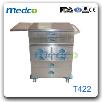 Stainless steel medical equipment trolley T422