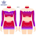 Gesublimeerde crop-top cheer uniformen