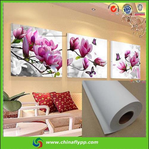 Shanghai FLY China supplier Christmas advertising material glossy waterproof polyester canvas