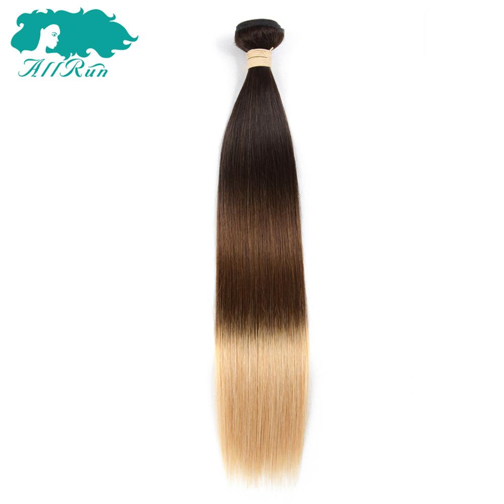 cheap 3 Tone Ombre Color 1B/4/27 Straight Hair Extensions Peruvian Human Hair