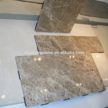 Brown Marble floor composite tile,marble laminated tile