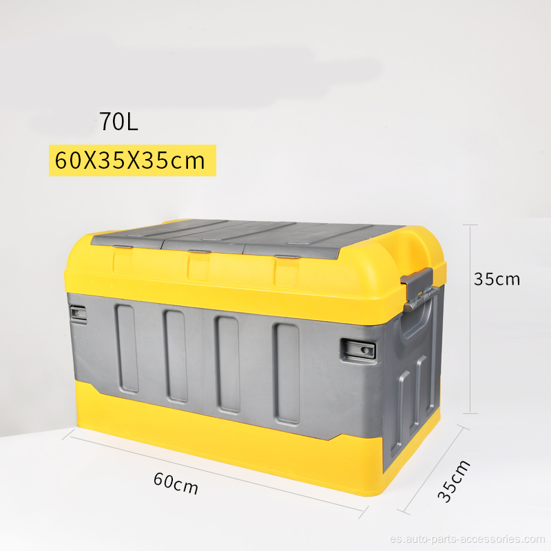 caja de compartimento de almacenamiento interno multifunción con tapa