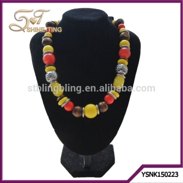 Elegant beaded necklace acrylic necklace stone necklace