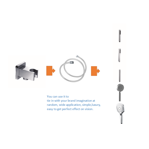 Messing quadratische Brausehalter