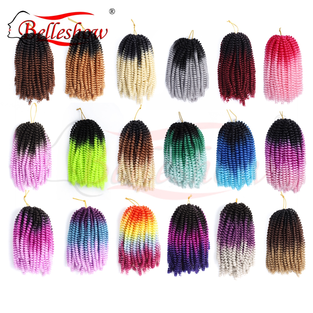 Hot sell 8'  spring twist  wholesale Synthetic purple  spring twists