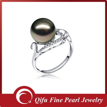 14K Shining Tahitian Pearl Ring