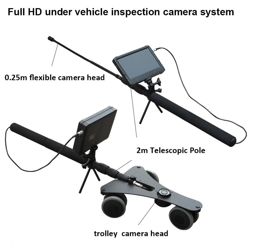 Uniqscan Portable Under Vehicle Inspection Mirror with HD Camera UV260