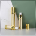 Luxus-Kosmetik-Airless-Flasche aus Goldaluminium aus mattiertem Kunststoff