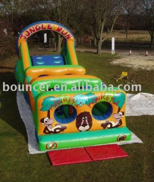 inflatable obstacle slide