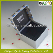 Paper box with fabric surface
