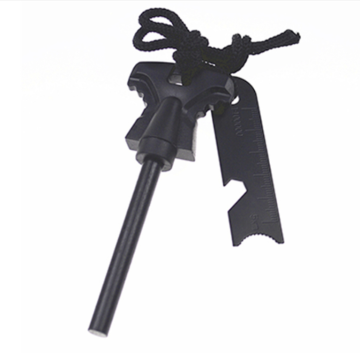 WATOWER Survival Firesteel Rod with Flint Striker Ruler