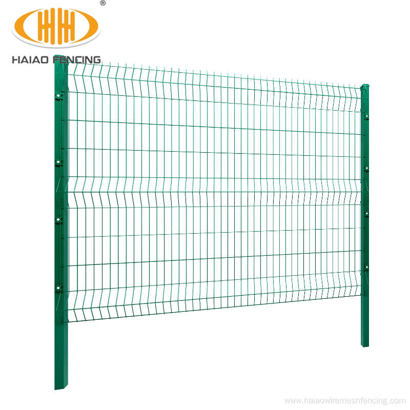 3D curved square garden fence welded wire mesh