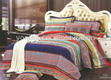 100% cotton reactive printed bed linen set
