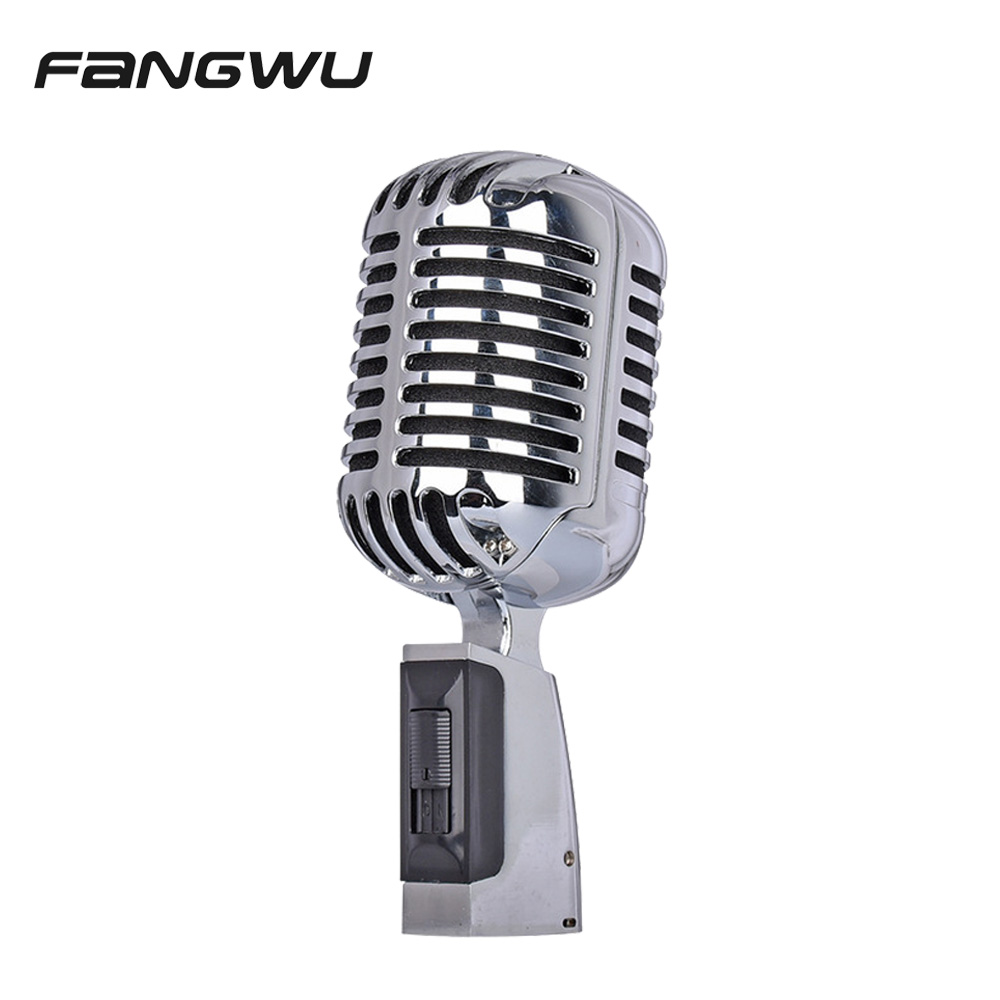 Durable In Use Vintage Microphone With Stand