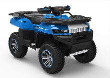 Blue Four Wheeler Atv Quad Bike / Utility Quad 700cc Shaft Drive For Beach