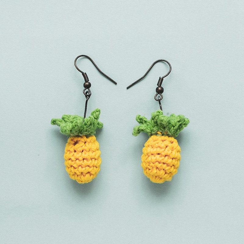 Knitting Crochet Earring