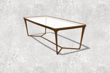 Wooden Leisure Tea Table with Glass