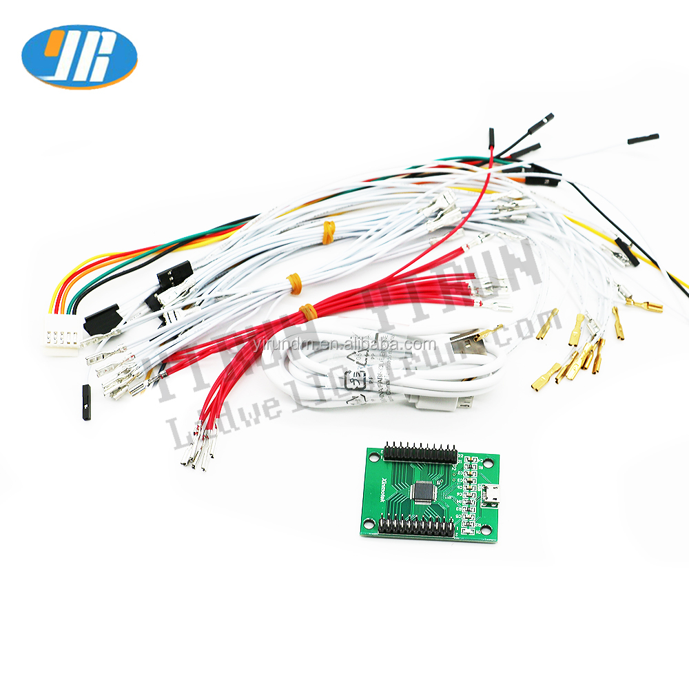 Raspberry Pi PC USB Encoder Controller Cheap 2-Player Zero Delay Arcader Joystick Control Plastic Coin Pusher Board Arcade Games