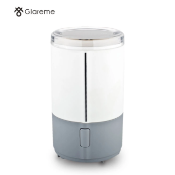 White compact electric coffee grinder household