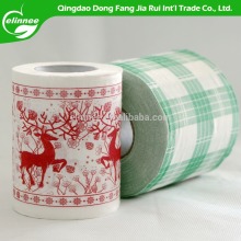 Custom printed toilet paper red deer christmas design