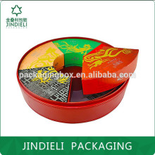 exquisite leather red round moon cake box