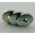 N35 strong ring rare earth neodymium magnet with two hole