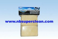 Auto care super soft pure leather genuine chamois car wash sponge