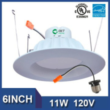 For retrofit and rebates anddimmable 6inch 11W led recessed downlights
