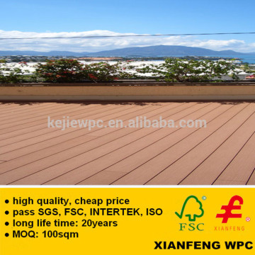 Anti Slip High Quality Wood Plastic Composite Flooring Waterproof Outside Composite Decking