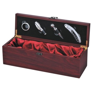 wine accessories in wooden box one bottle wooden wine box