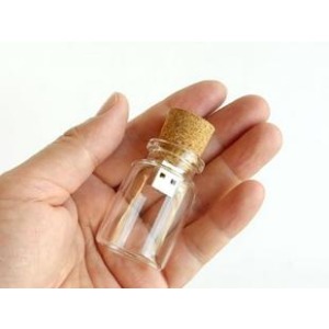 Lavender Wishing Bottle USB Pen Drive 64GB Willing Bottle Pen Drives 32GB Transparent Decoration USB Bottle Pendrive 16GB