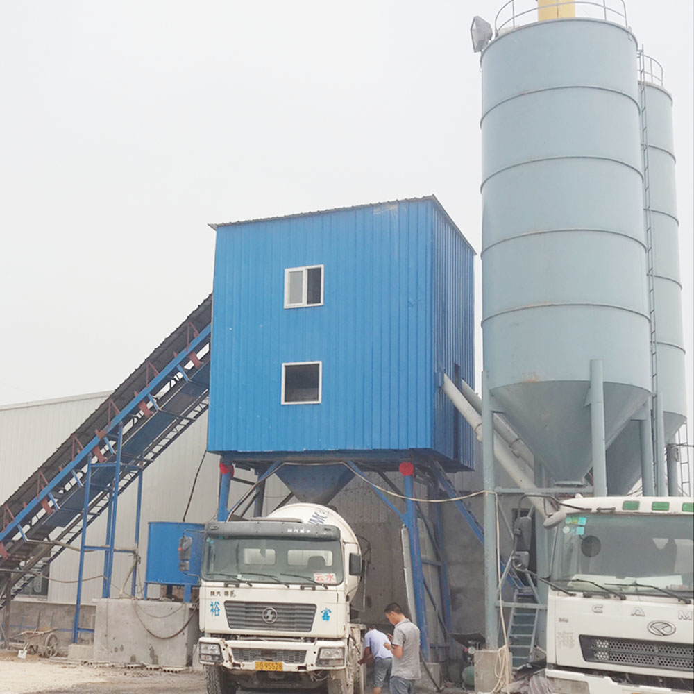 HZS series 60m3 electrical small concrete batching plant