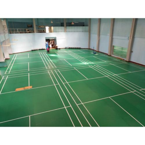 Enkel att installera PVC Badminton idrottsplan Golv