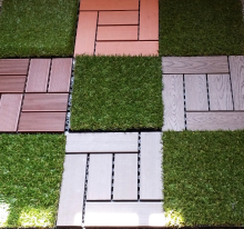 china supplier for DIY easy install outside WPC quick deck tile