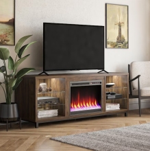 Fire place tv stand for home