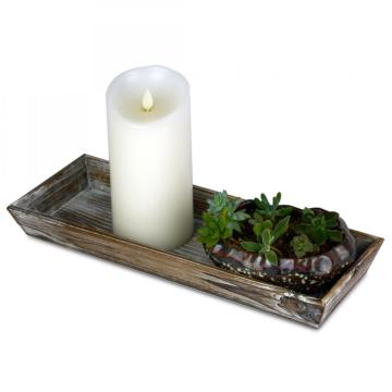 Natural Wooden Pillars Candle Holders