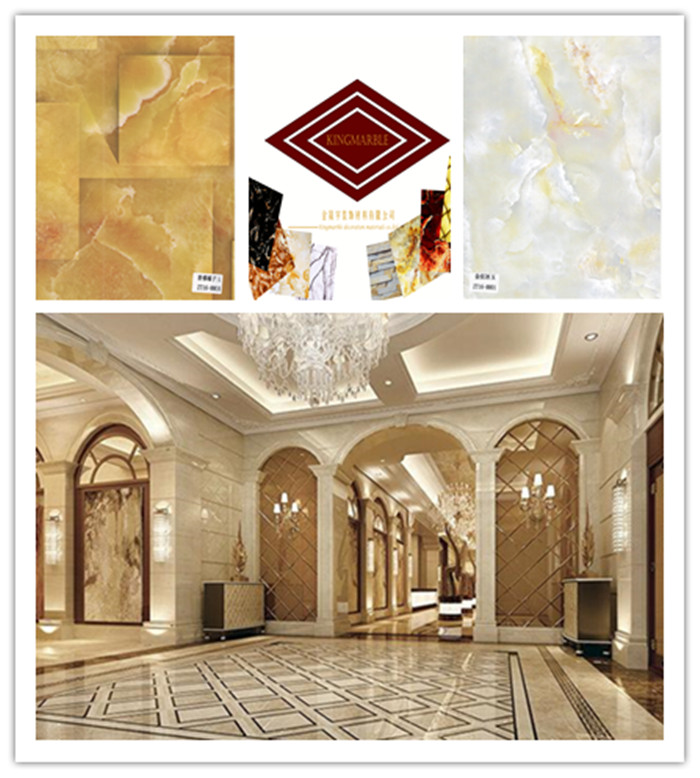 Fireproof imitated Marble PVC wall panel