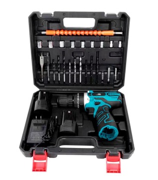 13mm 500W Impact Drill with 300pc Hand Tools Set in BMC Case - Household Tool Kit